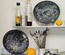 Decorative ceramic plate "Elephant and Cheetah" from the series "The Chase".