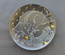 Decorative ceramic plate "Elephant and Cheetah" from the series "The Chase".