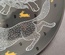 Decorative ceramic plate "Yak and Wolf" from the series "The Chase"