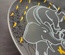 Decorative ceramic plate "Elephant and Cheetah" from the series "The Chase".