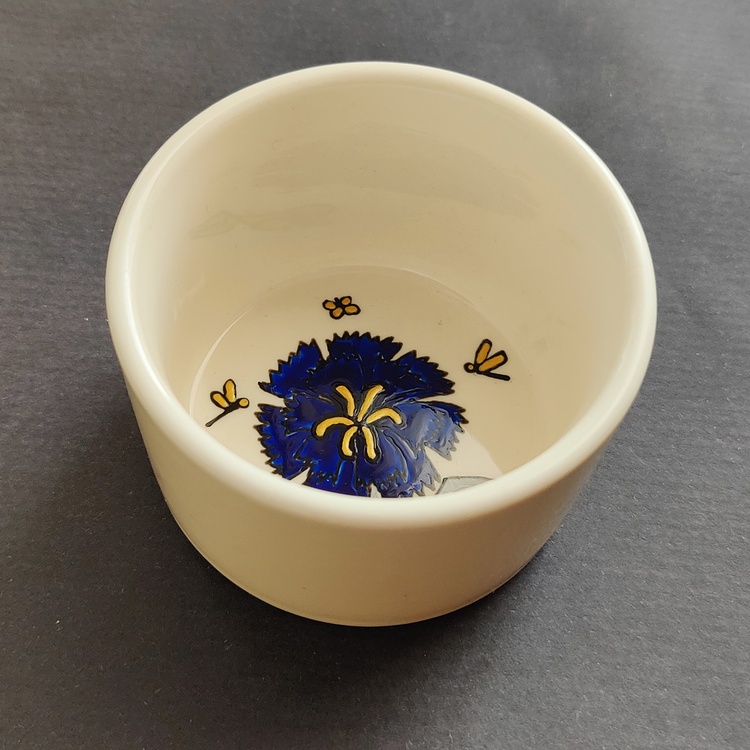 Previous Next Decorative ceramic small bowl "Carnation 1" from the "Flowers"