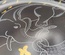Decorative ceramic plate "Elephant and Cheetah" from the series "The Chase".
