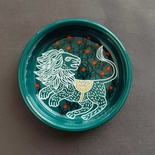 Decorative ceramic small bowl "Lion" from the "The Chase" series