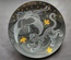 Decorative ceramic plate "Heron and Tiger" from the series "The Chase".