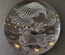 Decorative ceramic plate "Mountain ram and eagle" from the series "The Chase"